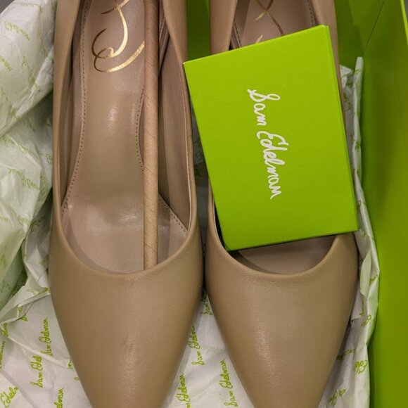 Sam Edelman Hazel Pump Heel Leather Size Womens 7 M - Picture 6 of 9